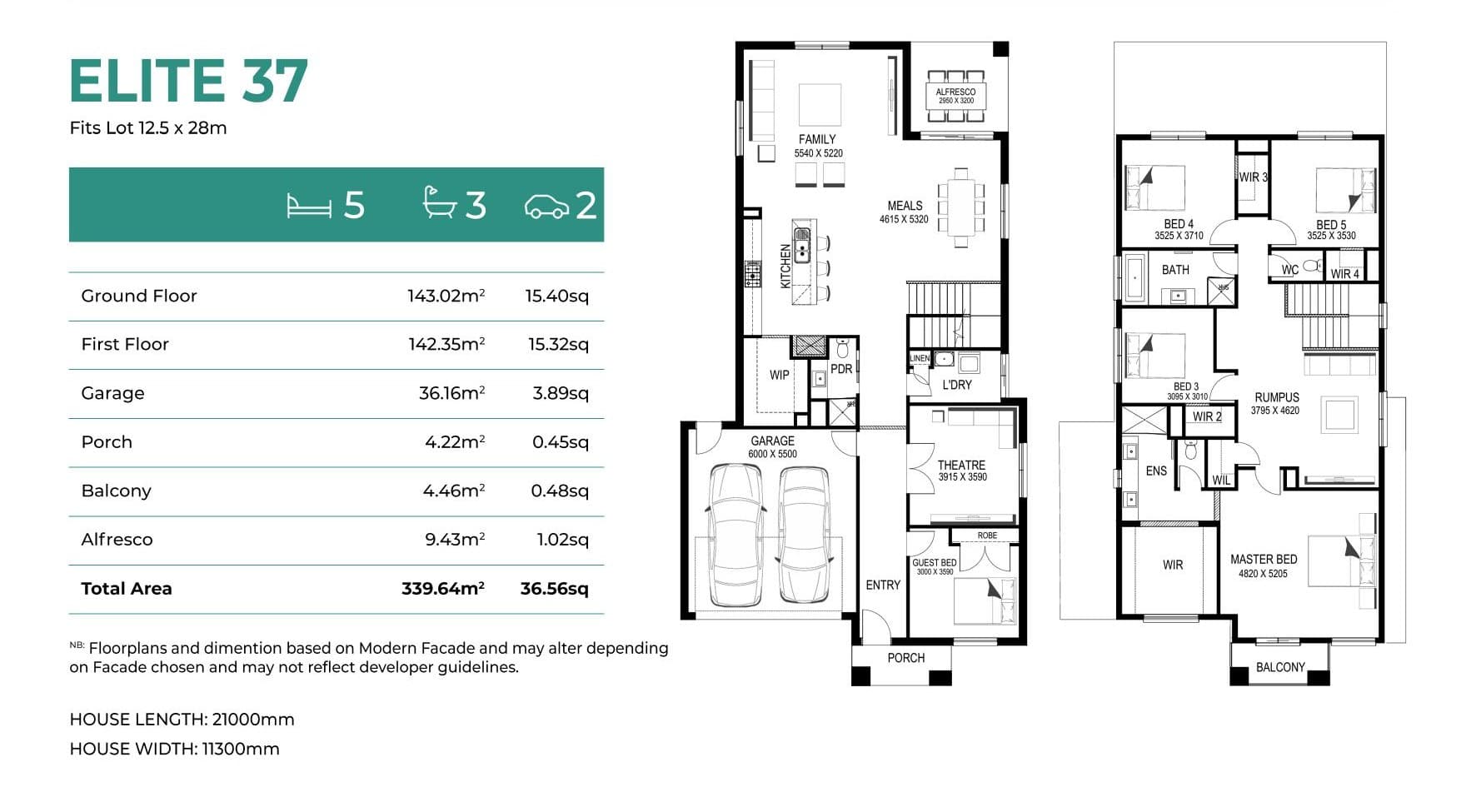Elite 37 elevation