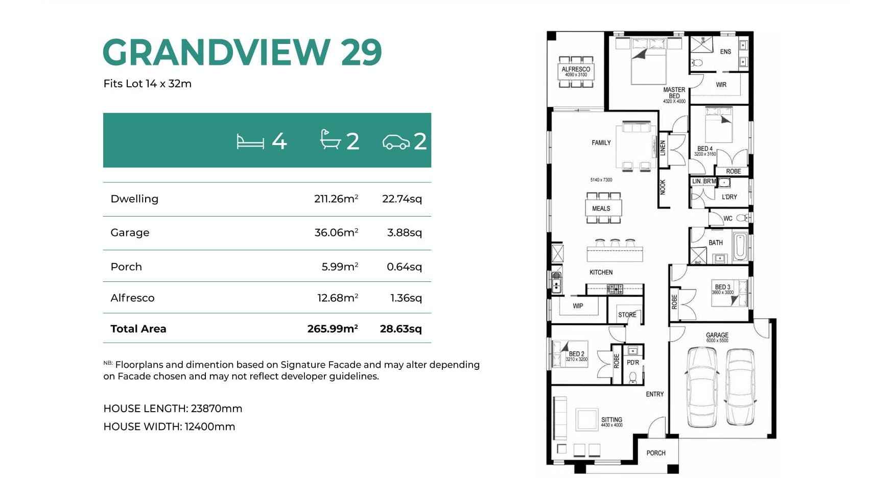 Grandview 29 elevation