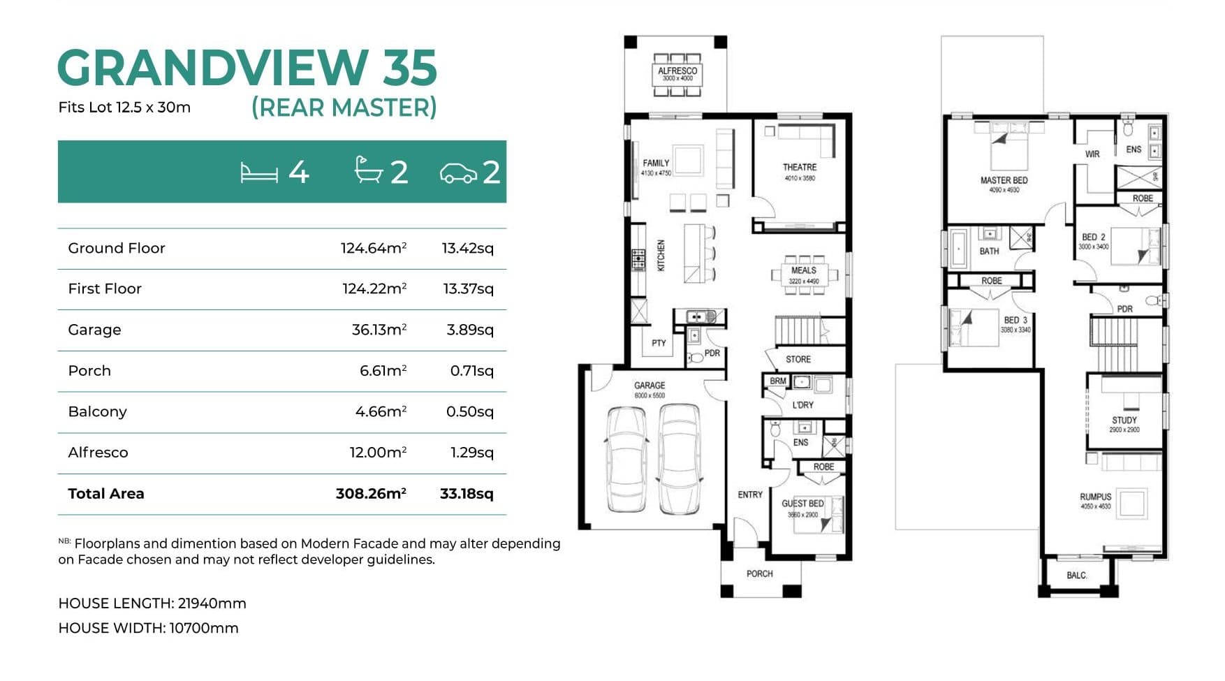 Grandview 35 elevation
