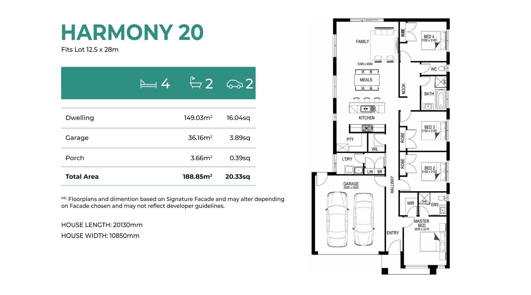 Harmony 20 elevation