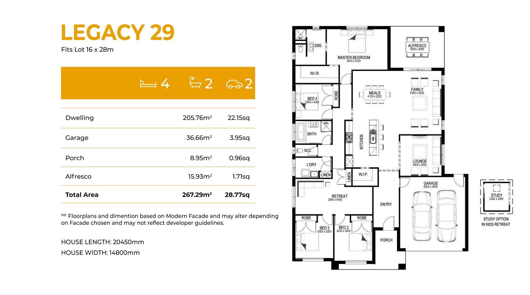 Legacy 29 elevation
