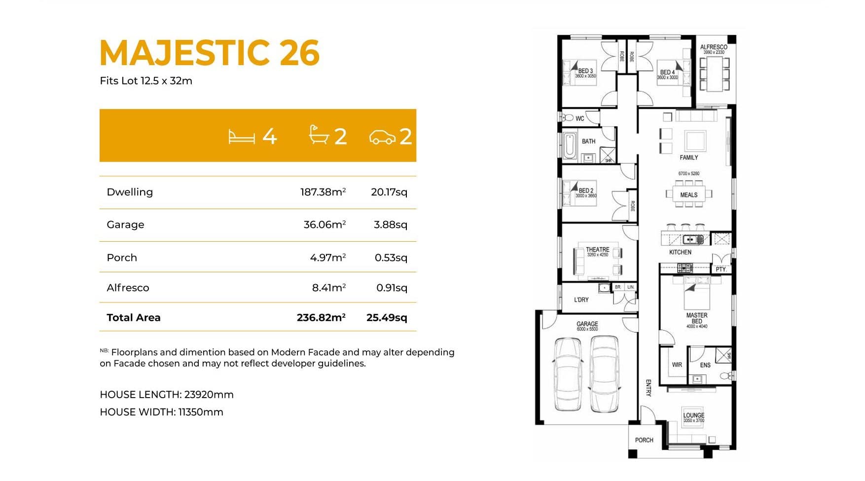 Majestic 26 elevation