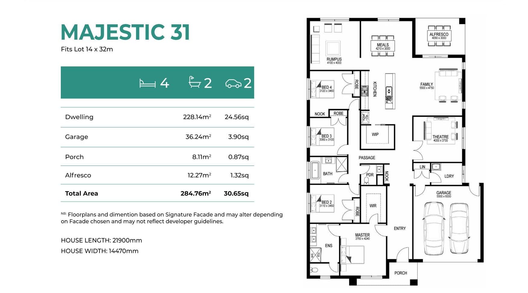 Majestic 31 elevation