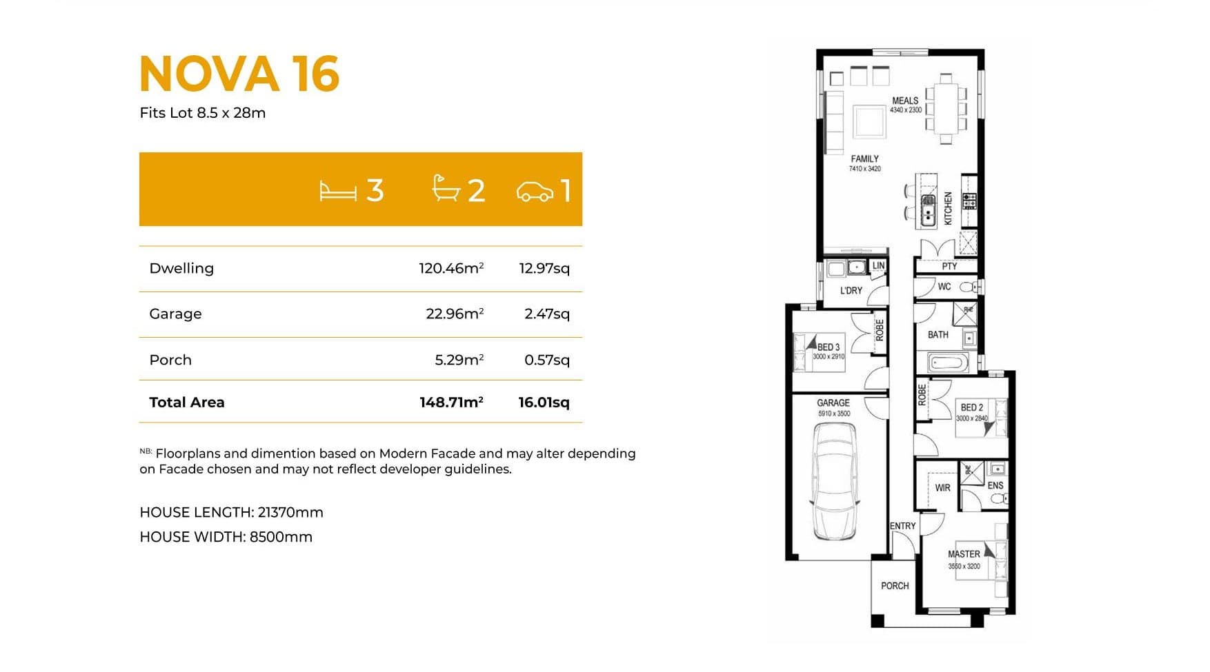 Nova 16 elevation